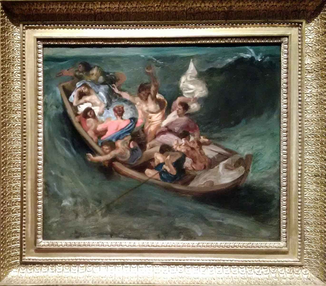 Disciples were disturbed when the storm swept over the boat