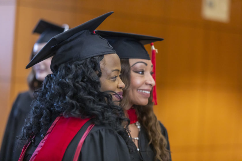 Two graduates